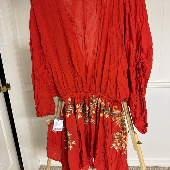 Free People embroidered mini dress NWT New with tags - Picture 6 of 8